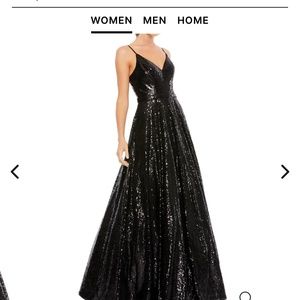 Mac Duggal Sequin A-Line never worn size 10